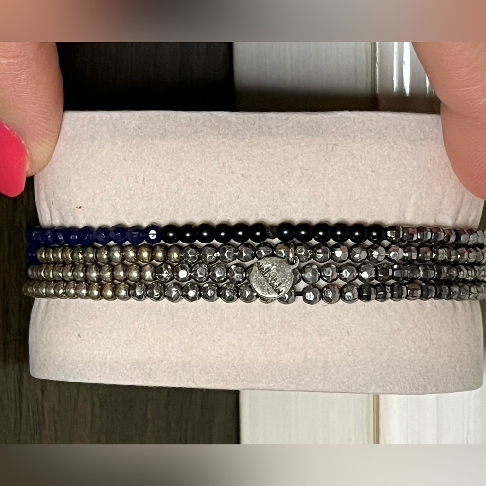 Stella & Dot 4 Strand Ombré Beaded Bracelet EUC